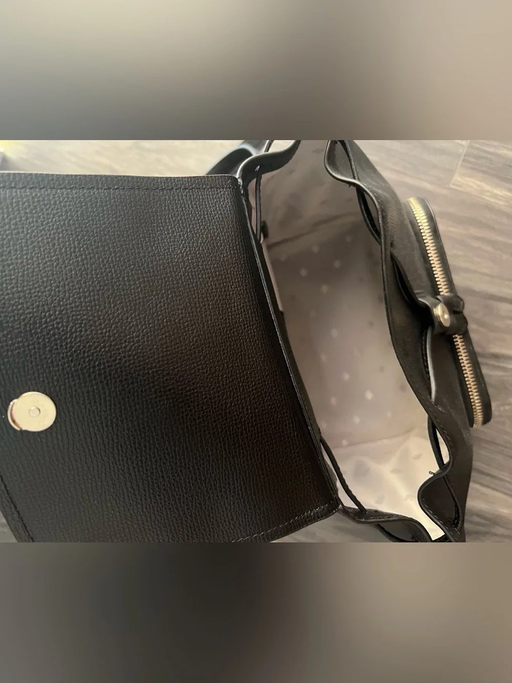kate spade Black Leather Backpack Bag
